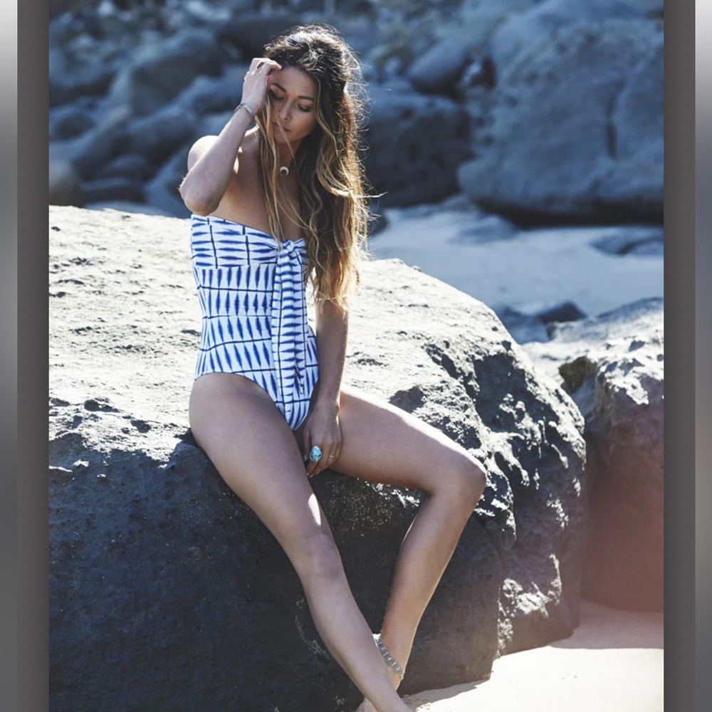 Salt Swimwear Tamara One Piece in Shibori - Picture 4 of 5